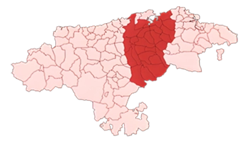 Mapa Unión comarcal UGT central
